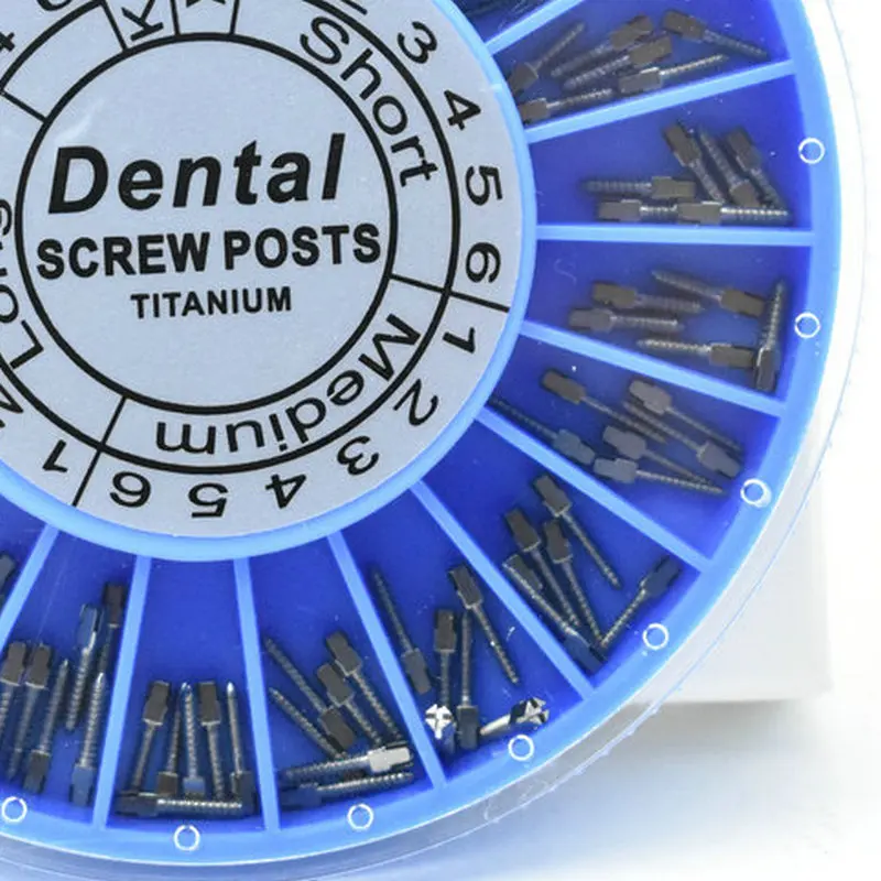 Dental śruba tytanowa Post NITI PINS 120 szt. Materiały stomatologiczne do stomatologii dentystycznej