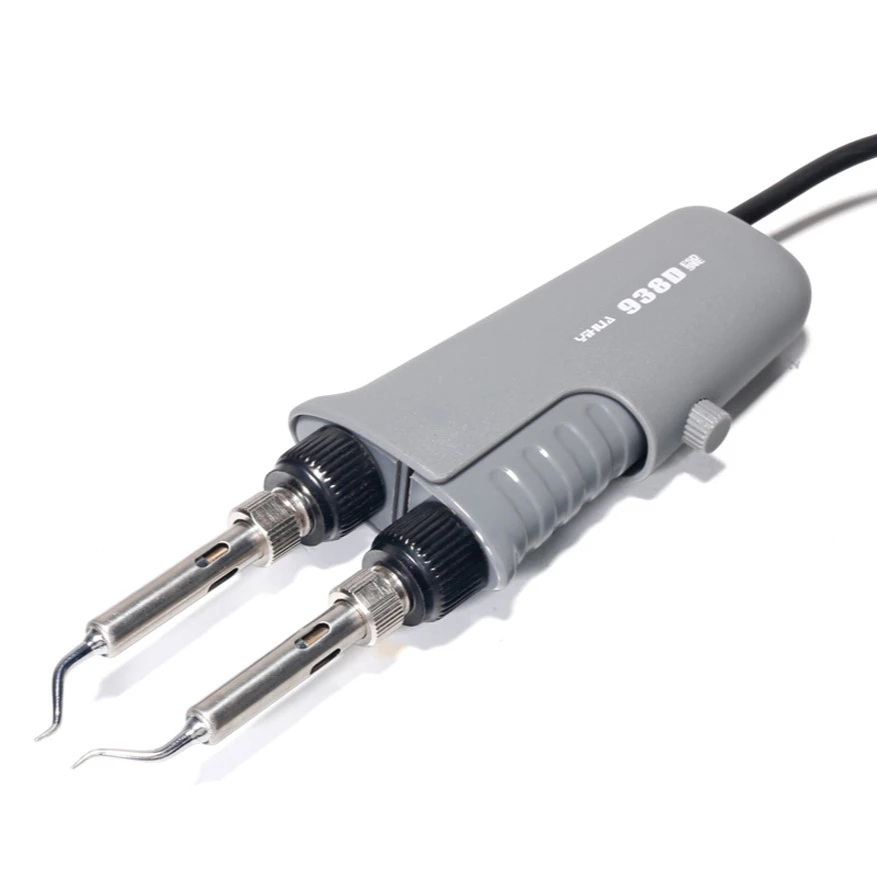 YIHUA 938D SMD Tweezer หัวแร้งไฟฟ้าเหล็กเครื่องทําความร้อนอุณหภูมิคงที่แบบพกพาซ่อม Rework แหนบหัวแร้ง