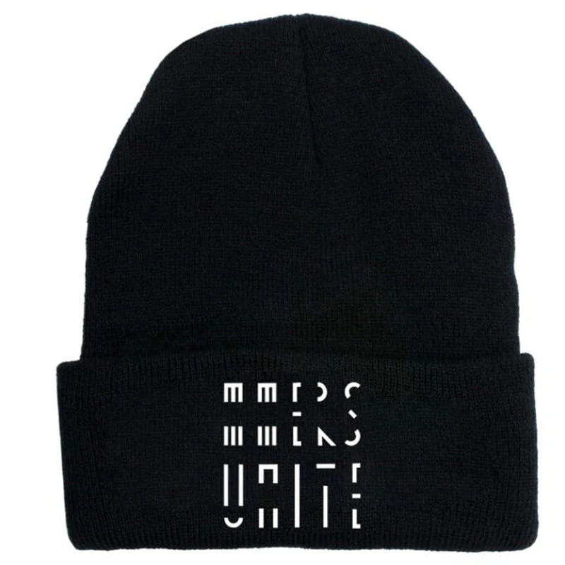 marcus&martinus hats men women winter warmer knitted beanie letters cap daily Casual Bonnet gorro