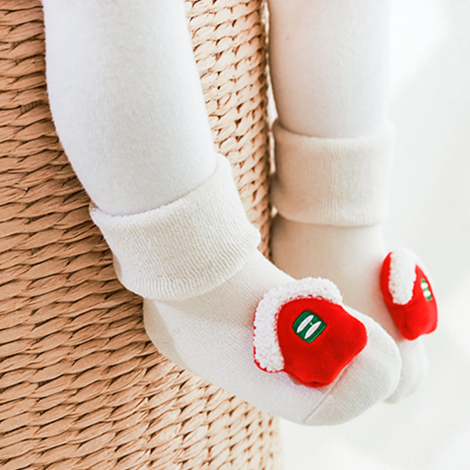 طفل رضيع طفل الفتيات الفتيان عيد الميلاد الجوارب لطيف الكرتون نمط تنفس حك بسط عدم الانزلاق الجوارب النوم ملابس رياضية