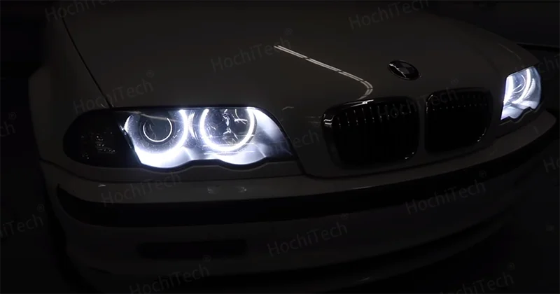 for BMW 3 series E46 316i 318i 320d 323i 328i 330i 325xi 330d 1998-2005 Excellent LED Cotton Angel Eyes rings daytime light