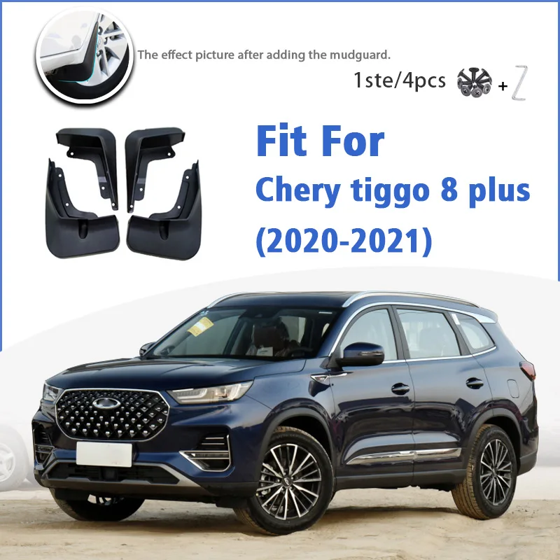 

Mudguard For Chery tiggo 8 plus 2020-2021 Front Rear 4pcs Mudflaps Mudguards Car Accessories Splash Guard Fender Mud Flaps