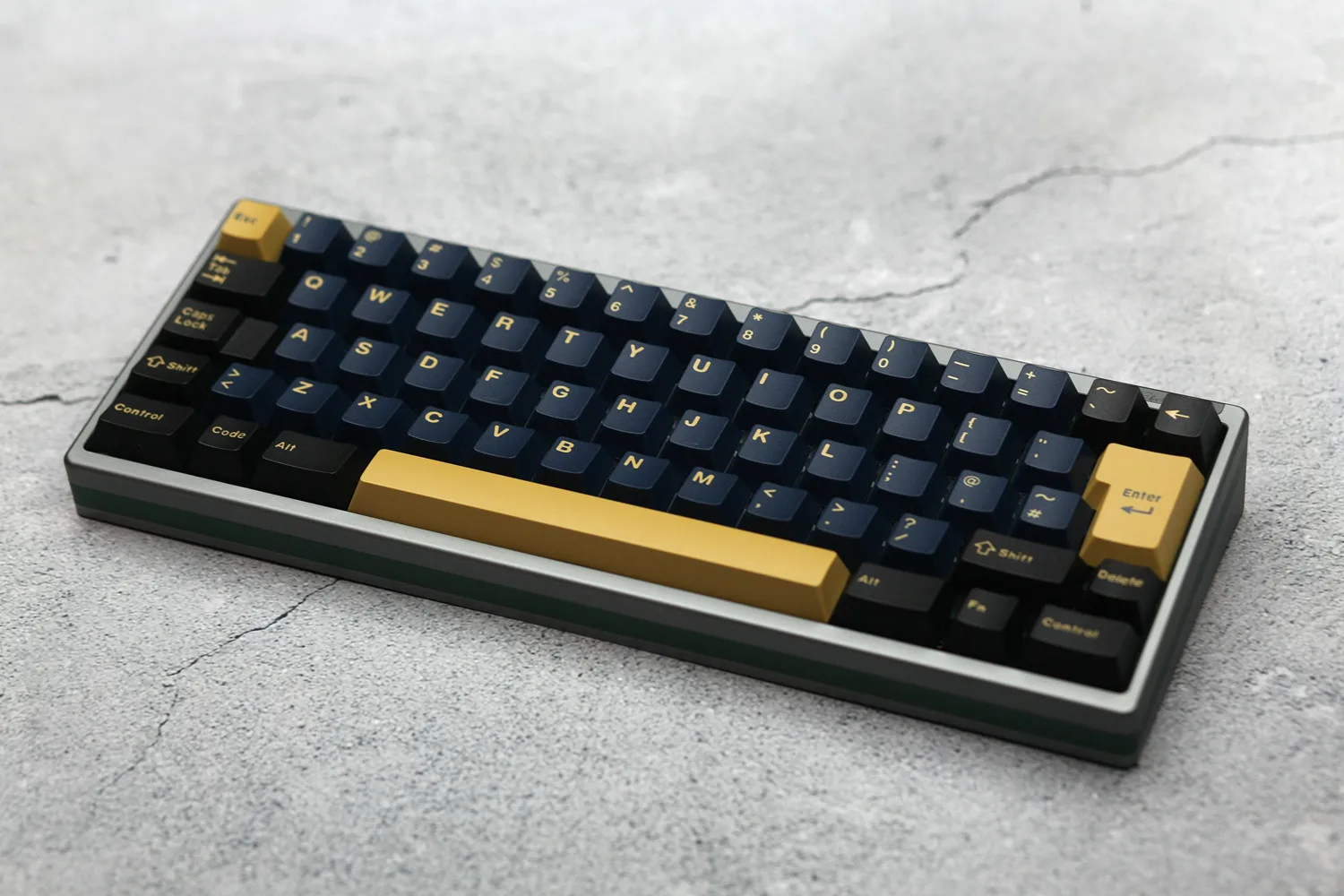 Gmk azul samurai keycaps abs duplo tiro keycap cereja perfil chave tampões com iso digite 7u barra de espaço para hhkb layout da ue