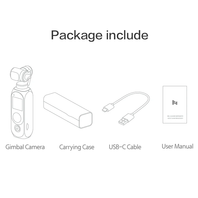 Fimi Palm กล้องกิมบอล2 Pro FPV 4K 100Mbps WIFI โคลง308นาทีลดเสียงรบกวนไมโครโฟนตรวจจับใบหน้าอัจฉริยะมีสินค้าในสต็อก
