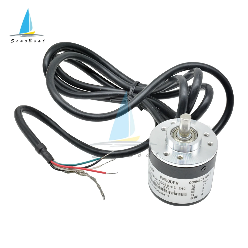 360/600 Pulse Incremental Optical Rotary Encoder AB Two-phase 5-24V Incremental Optical Rotary Encoder 360/600 P/R