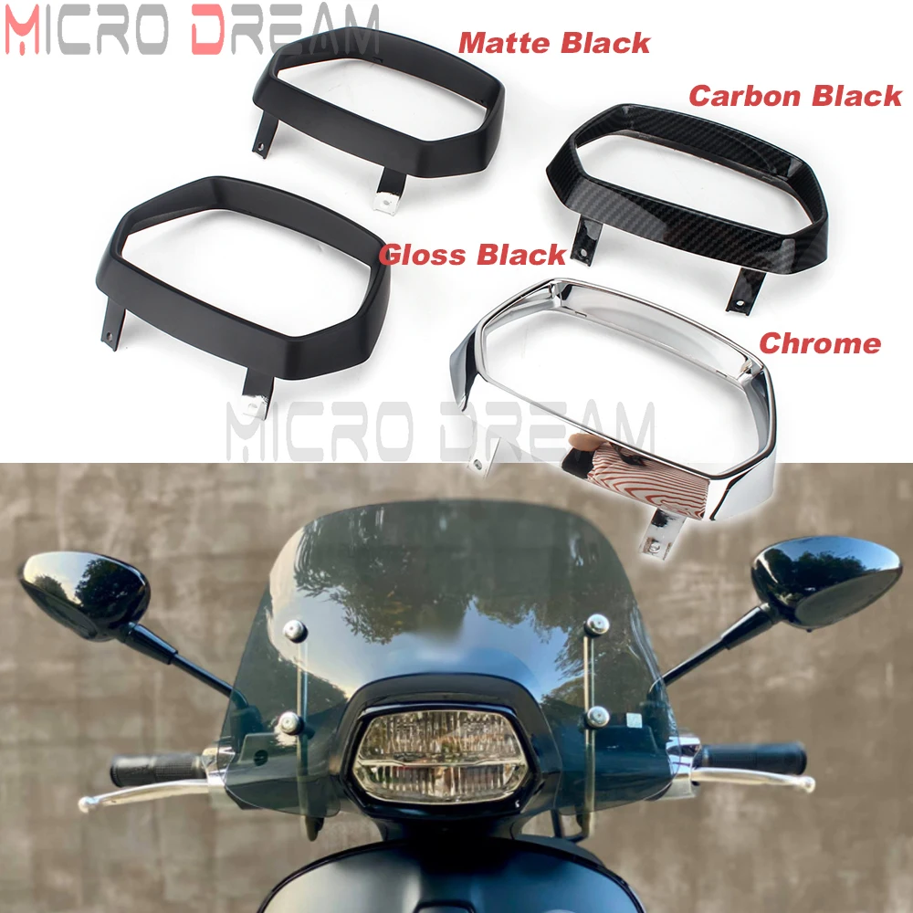 Motorcycle Head Light Frame Decoration Guard Scooter For 150 Sprint ABS 2017-2020 Front Lamp Headlight Headlamp Protector Cover