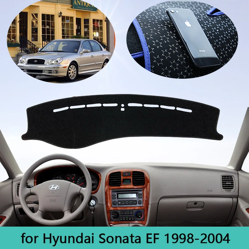 Car Dashboard Avoid light Cover Dash Mat For Hyundai Sonata EF Auto Non-slip Sun Shade Pad Carpet 1999 2000 2001 2002 2003 2004