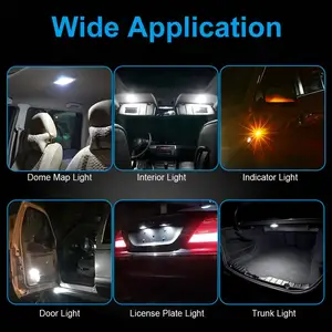 Nao-lâmpada led para interior do carro, luz branca, 3030 smd, 12v, 24v, 168, w5w, t10, luz, folga, branco 10 principais vendas lâmpada t10 24v - №9