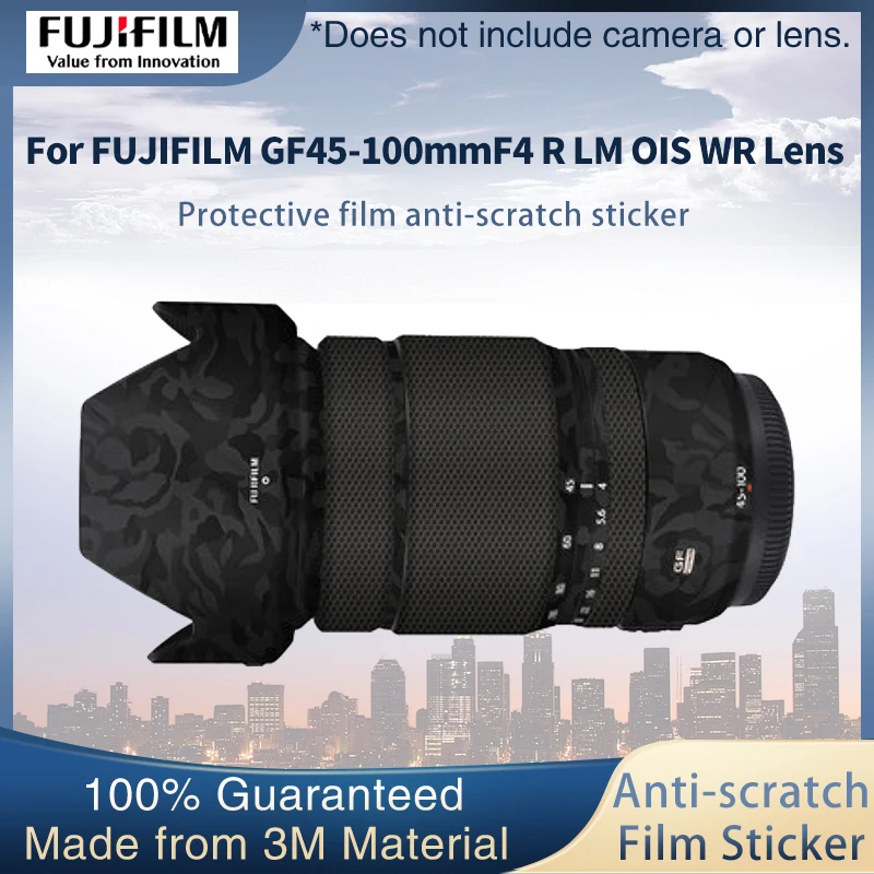 Lens protective film For FUJIFILM GF45-100mmF4 R LM OIS WR Lens Skin Decal Sticker Wrap Film Anti-scratch Protector Case