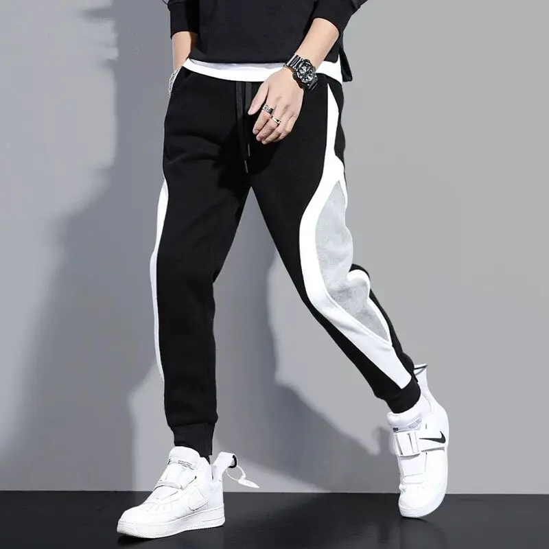 

Men's Sweatpants Pants Plus Size 5XL Male Hip Hop Khaki Black Pockets Joggers Pants Man Korean Sweatpants Youthful Vitality