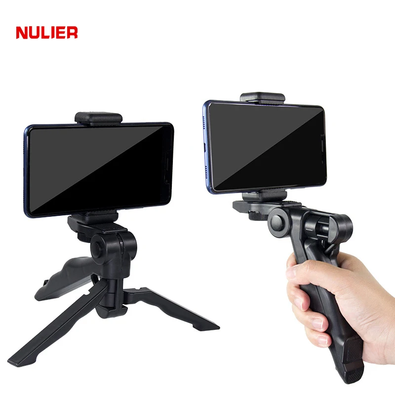 NULIER Handheld Tripod Selfie Stick R54 Fit Smartphones & Cameras Lightweight Vlog Accessories