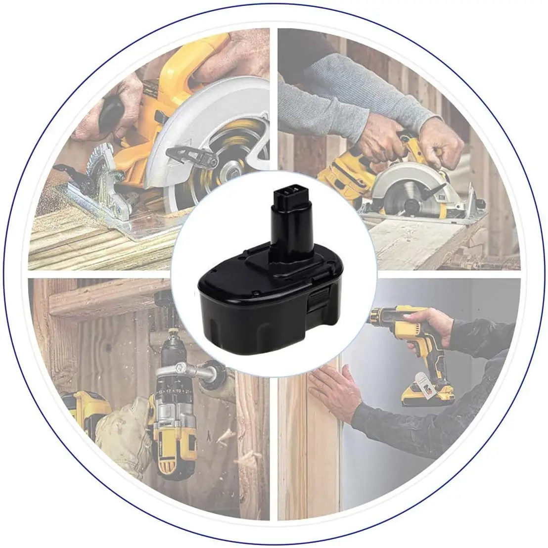 Fanhua Ni-MH 3600MAh Pin Thay Thế Dewalt 14.4 V XRP DC9091 DC9094 DW9091 DE9091 DE9092 14.4 Volt Điện Không Dây dụng Cụ