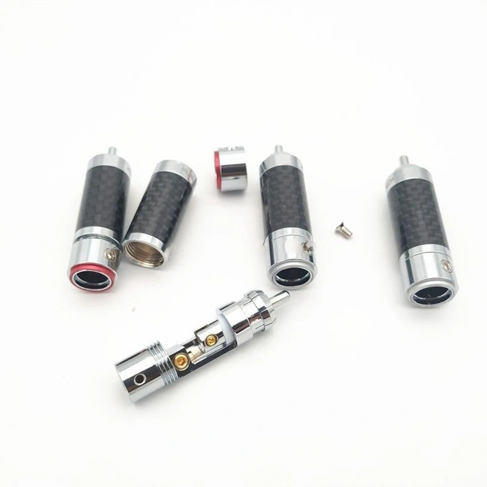 FURUTECH-enchufe RCA de fibra de carbono CF-102(R), alta gama, Audio HIFI, mango de desmagnetización