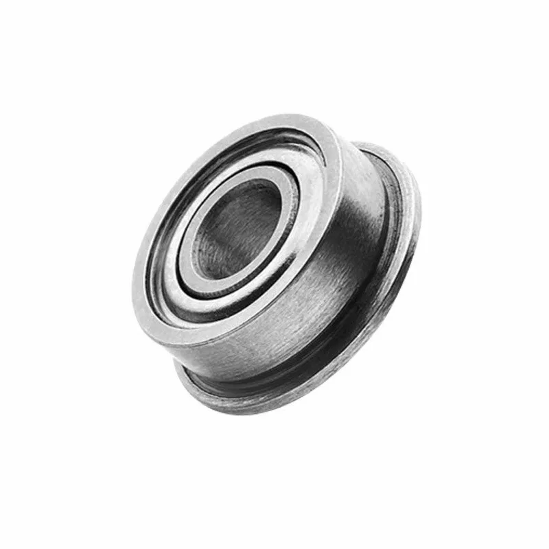 Imagem -02 - Blindado Miniatura Flangeada Deep Groove Ball Bearing com Flange da Polia 1000 Peças Lote Mf83zz Mf83 3x8x3 mm 3x8x2.5 mm