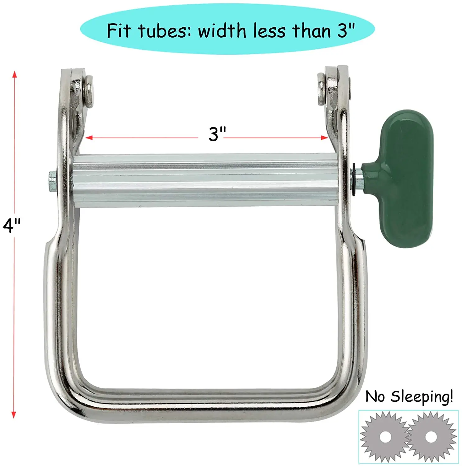 Heavy Duty Metal Tube Squeezer – Toothpaste Paint Tube Wringer,  Tube Winder Saves Toothpaste, Creams, Paint, Hair Color...