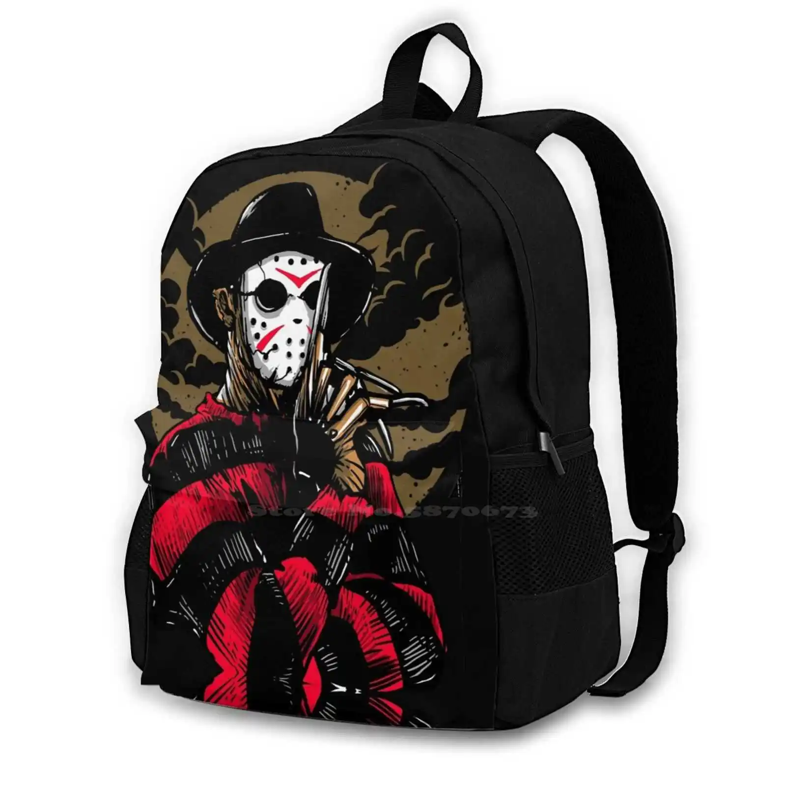 Vs Jason Movie Spoof Hot Sale Schoolbag Backpack Fashion Bags Vs Jason Movie Spoof Horror Movie Funny Cool Scary Slasher Movie