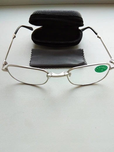 Design Reading Glasses Men Women Folding Spectacles Spectacles Frame Silver Metal Glasses +1.0 +1.5 +2.0 +2.5 +3.0 +3.5 +4.0