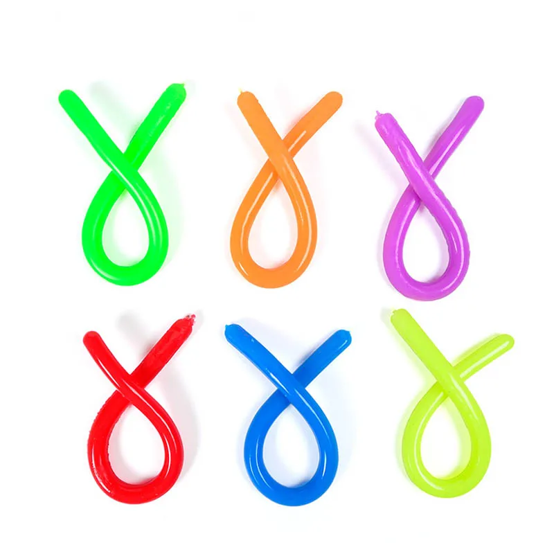 18CM NEW Fidget Toys Autism Vent Children Adult Decompression Toy Noodle Stretch String TPR Rope Anti Stress Toys String