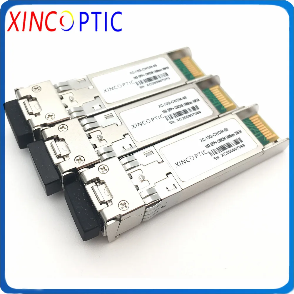 

10G 1590nm 1470~1610nm CWDM SFP+ 80KM LC Fiber Transcevier Module,Hot Pluggable Fibre Optical Transceiver Comptatible with Ciscp