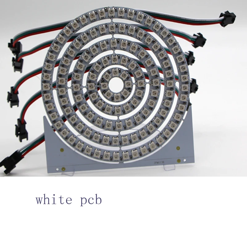 WS2812b Pixel Individually Addressable Ring 8-45LEDs DC5V Computer Chassis Lamp Automobile Motorcycle Decorative Light Source