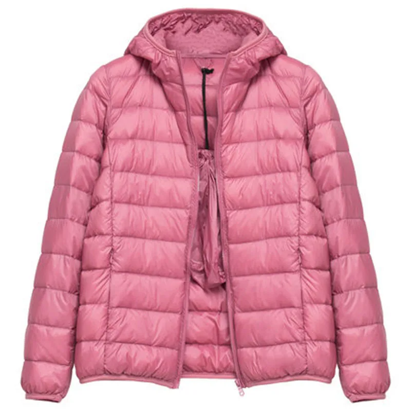 2024 women jacket fall/winter hooded ultra-light fashion lightweight down jacket women Korean version jacket warm lightwe