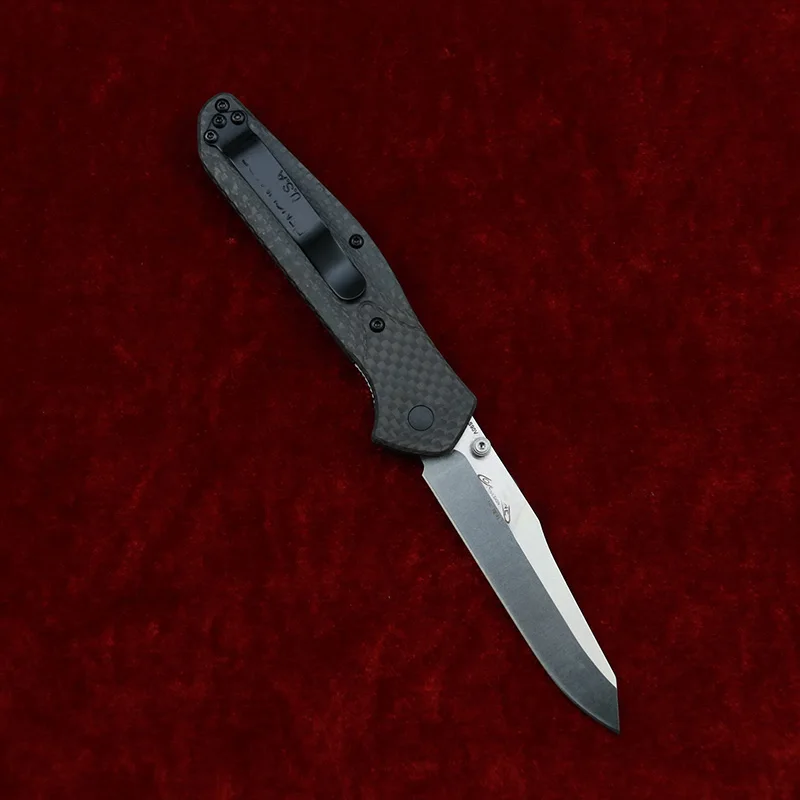 LEMIFSHE 940 ألياف الكربون مقبض مارك s90v شفرة النحاس غسالة التخييم الصيد جيب في الهواء الطلق EDC أداة فائدة سكين للفرد