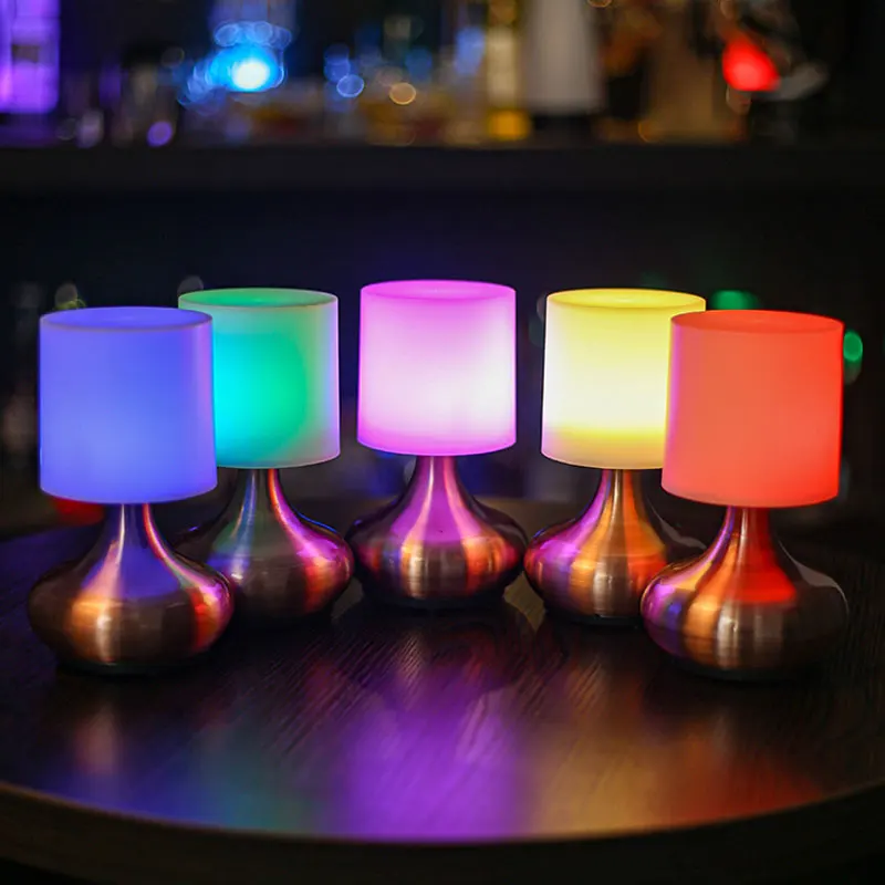 

Led Rechargeable Bar Table Lamps Desktop Lamp Dining Bar Cafe Atmosphere Night Light Bedroom Restaurant Stand Lighting Fixtures