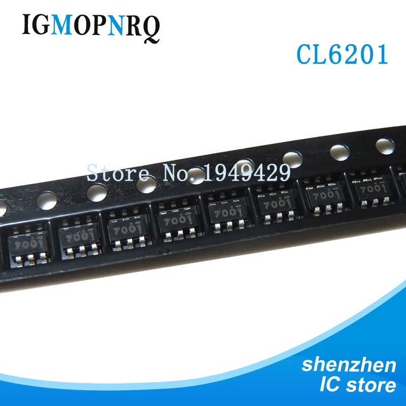 10pcs CL6201 7001 SOT23-6 silk white LED driver for LCD backlight driver IC