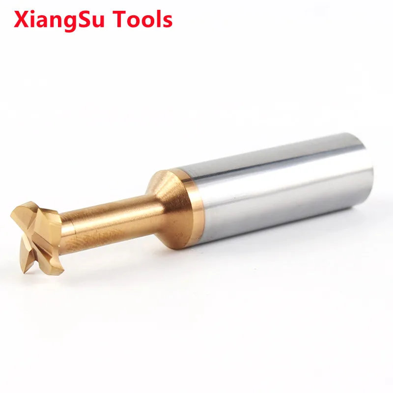 

D3-D4-D5-D6-D8-D10mm T Shape Flat End Mill 4Flutes CNC Router Machine Cutting Milling Tools For Steels Processing