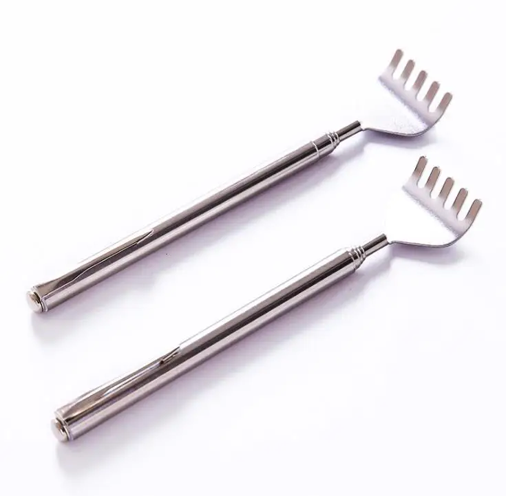 

Portable Stainless Steel Telescopic Back Scratcher with Pen Clip Body Scratching Tool Gifts SN1557