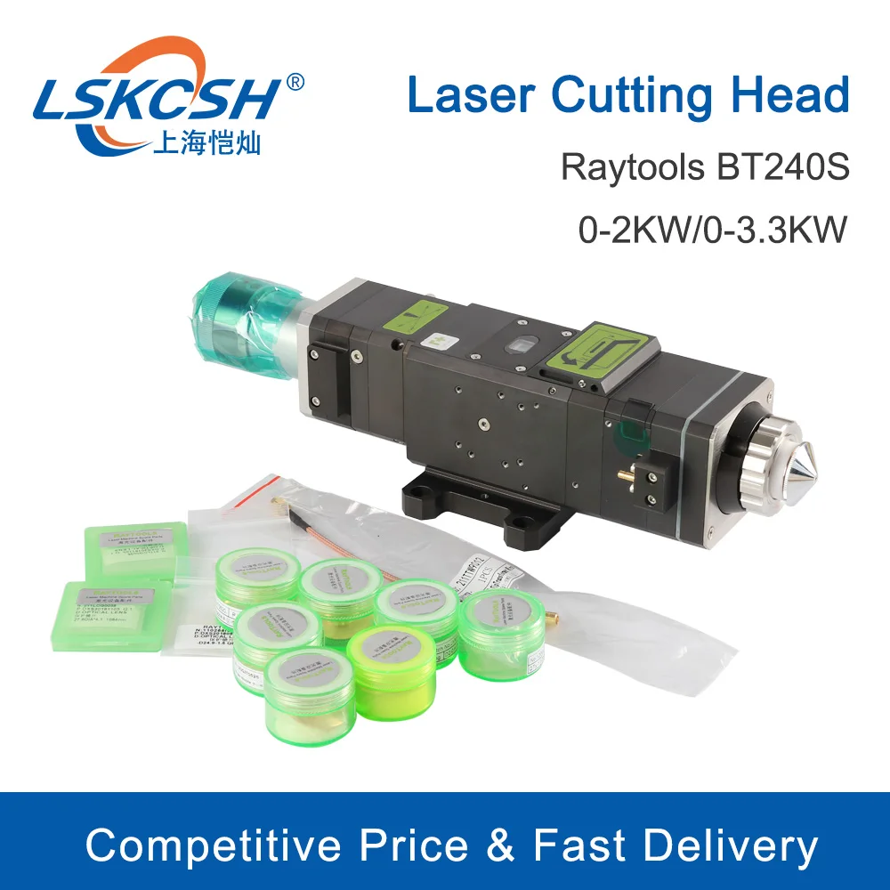 LSKCSH Raytools BT240S 0-3.3kw Fiber Laser Cutting Head BT240  BT240S 2000W for QBH  Raycus IPG MAX Fiber Laser