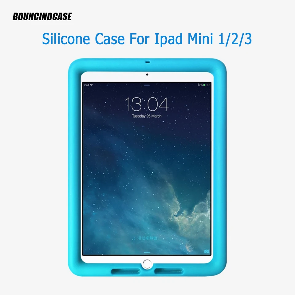 Bumper For Apple iPad Mini 234 7.9 Inch Tablet Kids Friendly Shockproof Heavy Duty Silicone Rugged Case