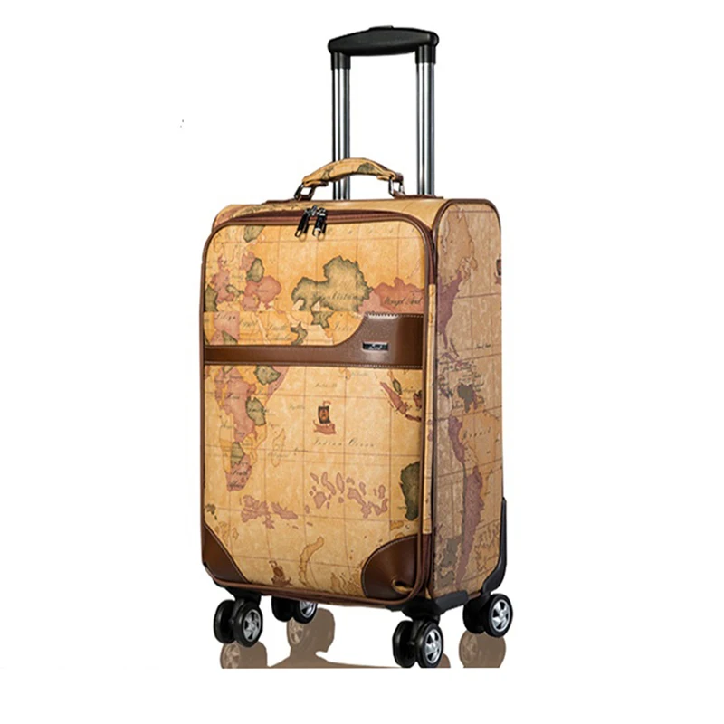 Luggage 2023 fashion retro trolley case, large capacity, brand new upgrade, 20\