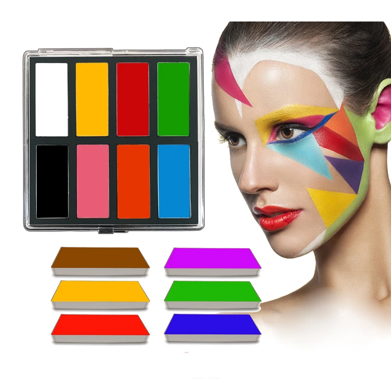 

Creamy Body Painting Oil Based Cosplay White Black Red Palettes Cosmetic Makeup Body Art Face Paints Belly Kids 10g