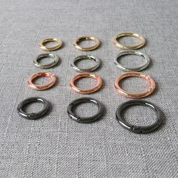 1 pcs Metal spring gate O rings openable keyring leather bag belt strap chain buckle snap clasp clip trigger DIY Accessories