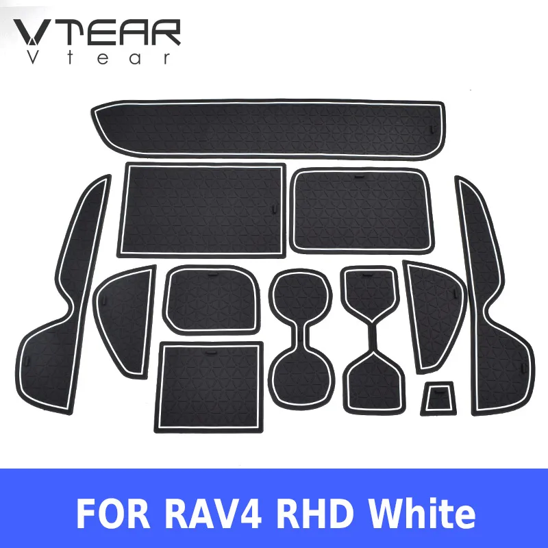 

Vtear for Toyota RAV4 XA50 RAV 4 door groove mat anti slip rubber gate slot pad car nterior car-styling accessories 2019 2020