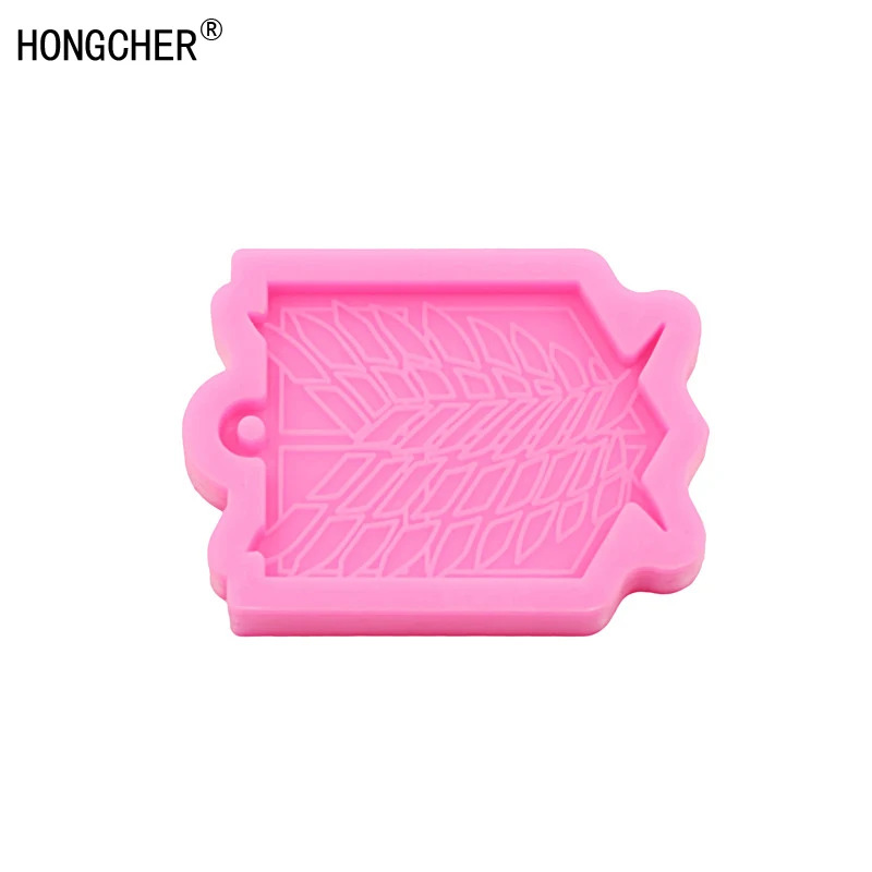 New Flash Freedom Wings Anime Badge Jewelry Silicone Mold Polymer Clay Mold Epoxy Jewelry Making Gadgets Cake Chocolate Mold