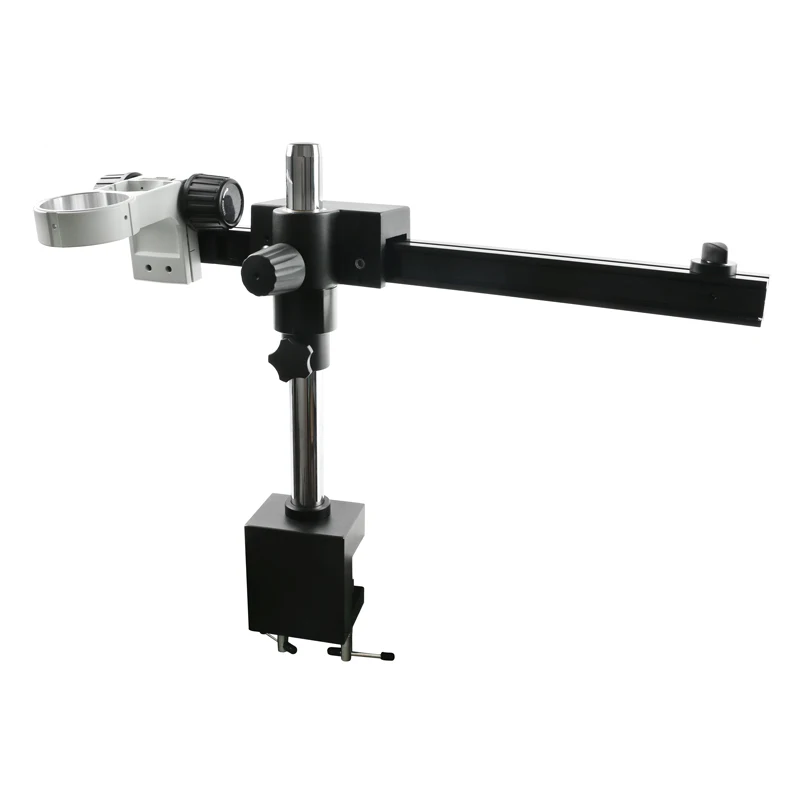 Single Boom Stereo Zoom Microscope Stand With Adjustable Arm Bracket For Trinocular Microscopio Phone Repair Soldering PCB Chip