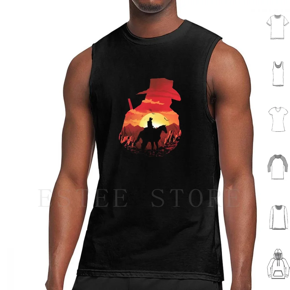 An Illustration Of A Character From Redemption Tank Tops Vest Cotton Redemption 2 Redemption Rdr2 Arthur Morgan Redemption
