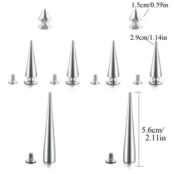 哥德風鉚釘項圈 黑色PU皮 哥德風配件 女士龐克頸圈 Emo角色扮演飾品 6 最佳銷售 帶刺項圈 - №6