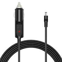 ALLPOWERS 12V-24V Cigarette Lighter Charger Plug Car Cable to DC 5.5mm x 2.1mm 1.5M 16AWG Car Charger / Car Power Supply Cable