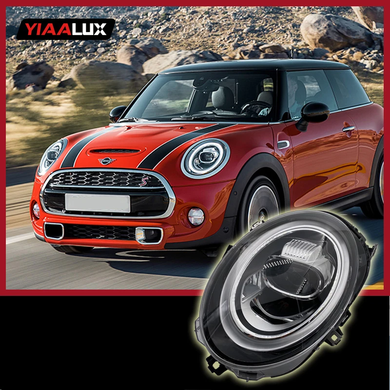 

Car Styling Case for Mini F56 2013-2018 cooper headlights For F56 ALL LED head lamp Angel eye led DRL front light Bi-led Lens