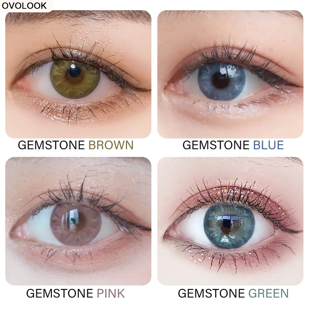 

OVOLOOK-1 Pair Color Contact Lenses/Colored Eye Lenses/Colored Lenses for Eyes/Colored Lenses for Eyes/Eye Color Lens