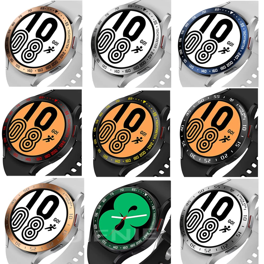Bezel Ring Styling Frame Case for Samsung Galaxy Watch 4 40mm 44mm Stainless Steel Anti-scratch Cover Protection Ring
