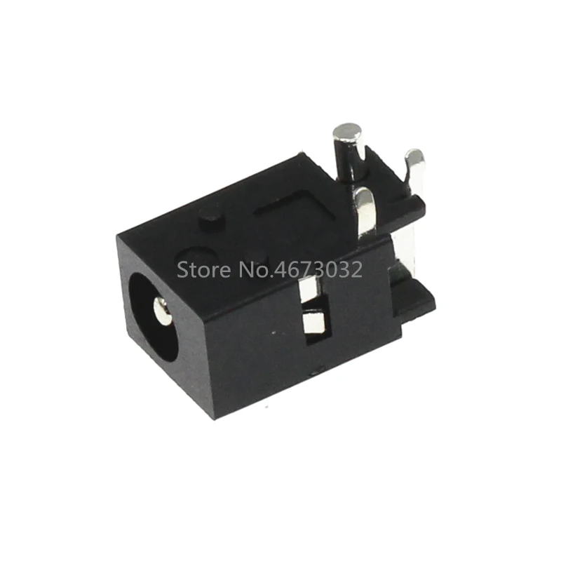 10Pcs DC-023 4.0mm x 1.7mm Black DC Power Jack Socket Connector DC023 4.0*1.7mm 4.0x1.7 1.7mm needle DC Female Jack