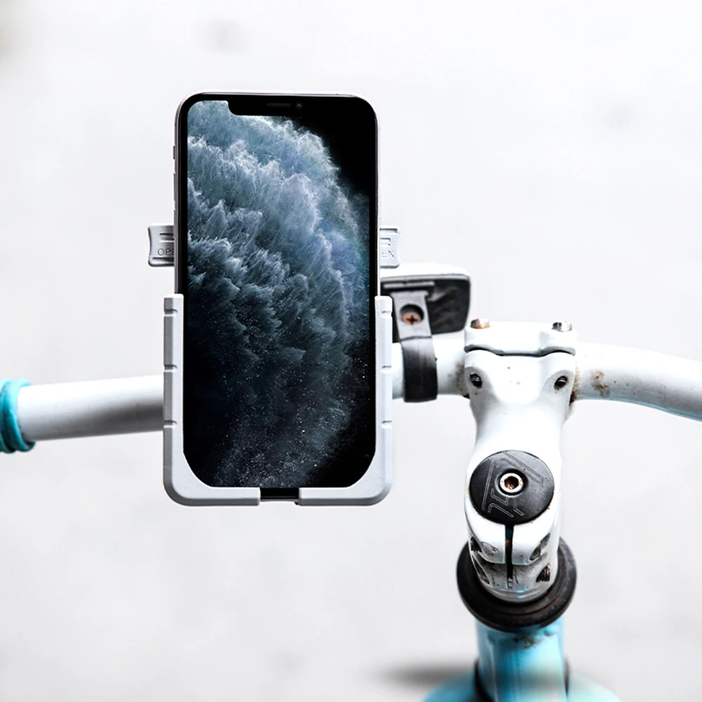 360 Degree Universal Metal Bike Motorcycle Motorbike Mirror Handlebar Smart Phone Holder Stand Mount For iPhone Xiaomi Samsung 4