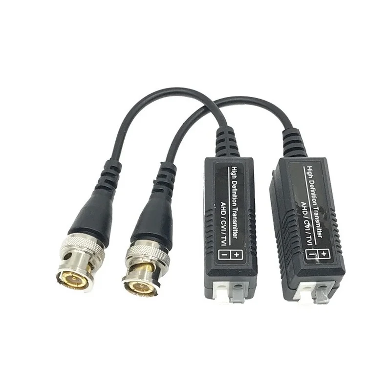 10 Uds. HD Analog Coaxial AHD/CVI/TVI HD señal analógica par trenzado transmisor Q9 par trenzado cabezal de Cable