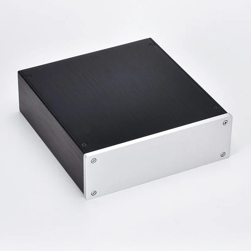 215x70x228mm Anodized Aluminum Box DIY Power Amplifer Supply Case AMP Preamplifier Chassis Wire Drawing Headphone Enclosure DAC