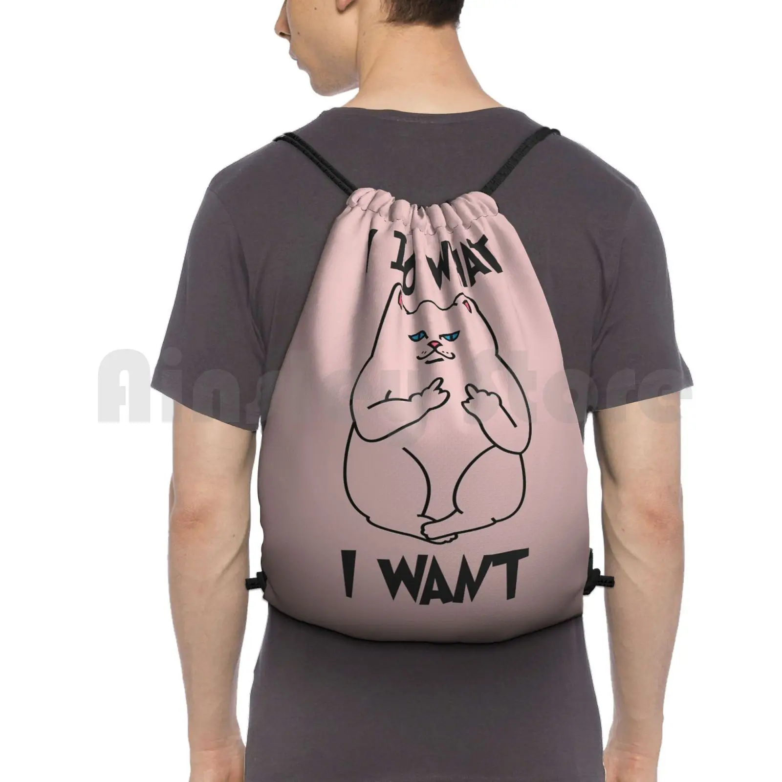 I Do What I Want Cat Shirt-Funny Cat Flipping Off The Bird Middle Finger Sarcastic Gifts For Sarcasm Lovers Outdoor Hiking