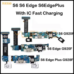 Гибкий кабель для Samsung Galaxy S6 Edge Plus S6 + G920F G925F G928F G920 G925 G928, док-разъем Micro USB, зарядное устройство, порт для зарядки